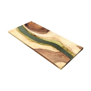 Esstisch aus massiver Akazie und Epoxid-Harz 180x81