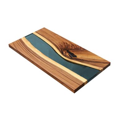 Akazien Vollholztisch mit Epoxid-Harz 120x65