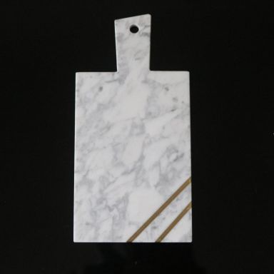 Weiße Marmor Servierplatte 15x30 cm